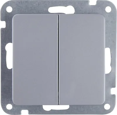 Produktbild von Unitec Serienschalter mit Wippe silber, Serie Genua