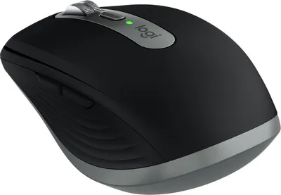 Produktbild von Logitech MX Anywhere 3S for Mac, rechts, Laser, RF Wireless + Bluetooth, 8000 DPI, Schwarz, Graphit