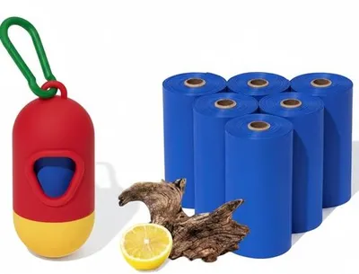 Produktbild von Famanu Hundekotbeutel mit Spender - Leckfrei und extra dick - 105 Stück