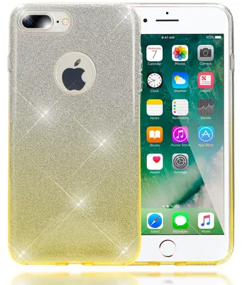 Produktbild von iPhone 8 Plus / 7 Plus Hülle Handyhülle von NALIA, Dünnes Glitzer Case Bling Etui