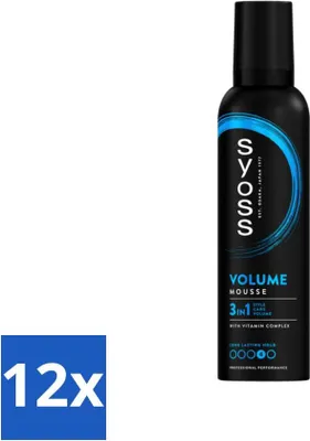 Produktbild von Syoss Volume Haarschaum - Langanhaltendes Volumen - 250 ml - Vorteilspack - 12 Stücke
