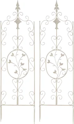 Produktbild von CLP 2er Set Rankgitter Burgus aus Eisen antik-creme