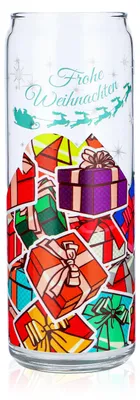 Produktbild von Libbey Can Longdrinkglas personalisiert Geschenkeberg "Frohe+Name"