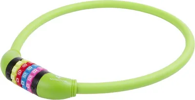 Produktbild von M-WAVE Kinder Zahlenschloss / Kabelschloss 10x650mm green