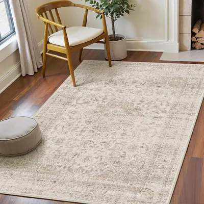 Immagine prodotto di Tappeto vintage, lavabile, 80 x 150 cm, color beige