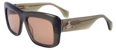 Produktbild von Vivienne Westwood VW5050 Xtal khaki 55/18/140 Herren Sonnenbrillen