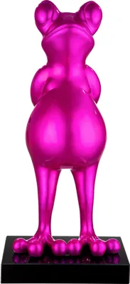 Produktbild von Casablanca by Gilde Dekofigur Skulptur Frosch Frog pink metallic H. 68 cm,52361