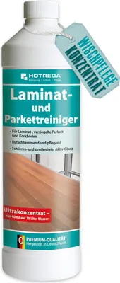 Produktbild von HOTREGA Laminat und Parkett Reiniger Konzentrat 1 L, Bodenreinigung und -Pflege