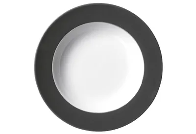 Zdjęcie produktu dla Ritzenhoff & Breker talerz do zupy DOPPIO ANTHRAZIT, 220 mm wykonany z porcelany, można myć w zmywarce, średnica: 220 mm, - 6 sztuk (430219)