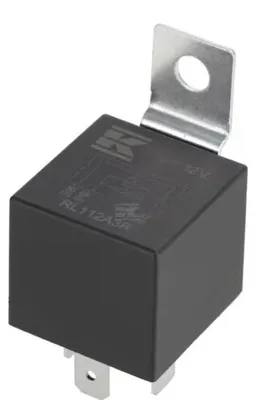 Image de Relais 12V, normalement ouvert, 40A, avec résistance, connecteur 4 pôles
