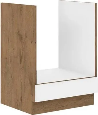 Obrázek produktu pro Kuchyňská skříňka na vestavnou troubu 60 cm ZHILAN - dub lancelot / lesklá bílá