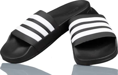 Produktbild von Adidas Cloudfoam Adilette, Männlich, Erwachsener, Schwarz, Weiß, Einfarbig, 40.7 (40 2/3)