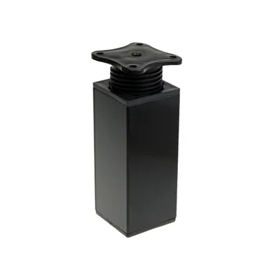 Produktbild von Möbelbein Aluminium H 100 mm, 40 x 40 mm, schwarz 4 Stück