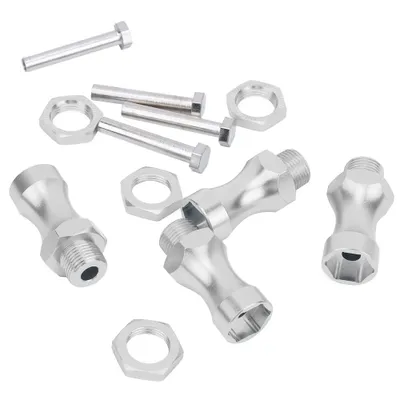 Zdjęcie produktu dla Przedłużenie koła RC, piasty kół pojazdu RC, przedłużenie koła RC ze stopu aluminium, adapter piasty napędu przedłużenia koła, adapter piasty napędu sześciokątnego do RC