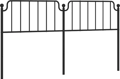 Produktbild von vidaXL Ersatz-Kopfteil Metall Schwarz 180 cm