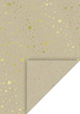Produktbild von HEYDA Naturkarton A4 220g Herzen gold