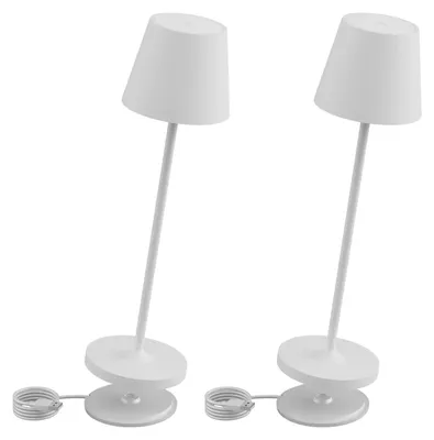 Obrázok produktu pre Stmívateľná LED stolná lampa s batériou, 38 cm, nabíjací, 3000 K teplé biele svetlo