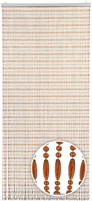 Produktbild von Lockardi Türvorhang AMBER Perlenvorhang 90x200 cm | Insektenschutz Schutz gegen Fliegen Fadenvorhang Vorhang Streifenvorhang Raumteiler Raumtrenner