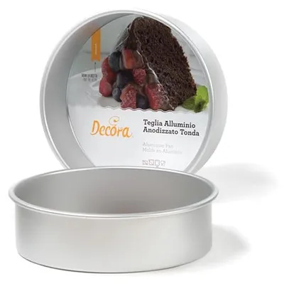 Produktbild von Decora, 0062622 Professionelle runde Backform Ø 20 x 7,5 h cm, Aus eloxiertem Al