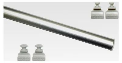 Produktbild von Unterprofil zum Klipsen für Flächenvorhänge, Aluminium, 60 cm, Silber