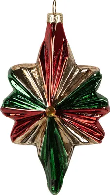 Immagine prodotto di Guaina natalizia Clayre & Eef 9x4x14 cm in vetro rosso verde