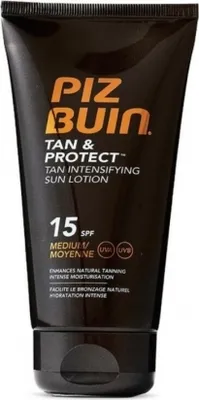 Produktbild von Sonnenlotion Tan & Protect Piz Buin Spf 15 (150 ml)