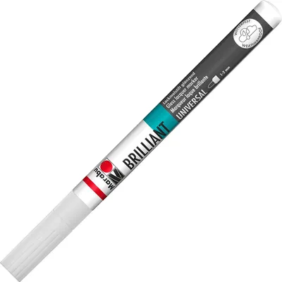 Produktbild von Marabu Lackmarker "Brilliant Painter" Strichstärke: 1-2 mm weiß