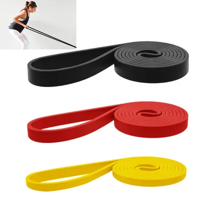 Produktbild von Ein Set aus Widerstandsbändern mit verschiedenen Widerstandsstufen für Krafttraining und Yoga