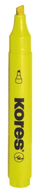 Obrázek produktu pro Kores zvýrazňovač kulatý silný žlutý