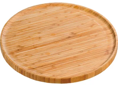 Productafbeelding van Kesper serveerplank - bamboe - rond - diameter 32 cm