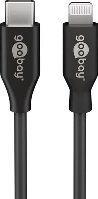 Produktbild von Goobay USB-C™ Lade- und Synchronisationskabel, 1 m, Schwarz