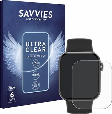 Produktbild von 6x Für Aseeyirj Smartwatch 1.85" Schutzfolie Savvies Displayschutz Display Schutz Folie Klar Transparent