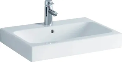 Produktbild von Geberit iCon Aufsatzwaschtisch, 60x48,5c m. Hl., m. Ül., weiß