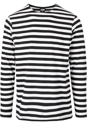 Obrázok produktu pre Urban Classics - Regular Stripe Longsleeve weiß - S