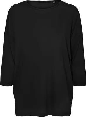 Immagine prodotto di Camicia monocolore a 3/4 basic con scollo rotondo e maniche lunghe VMCARLA | M