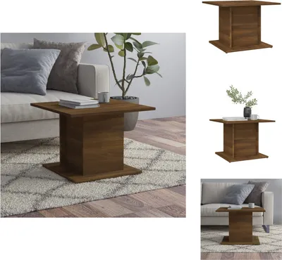 Produktbild von vidaXL Couchtisch Braun Eichen-Optik 55,5x55,5x40 cm Holzwerkstoff - Couchtische