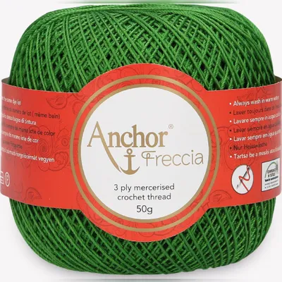 Produktbild von Anchor Freccia 12 – Baumwollgarn zum Häkeln und für Spitzen (Farbe 00258)