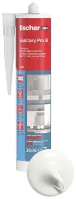 Productafbeelding van Sanitair siliconenkit DSSA, 310 ml (wit)