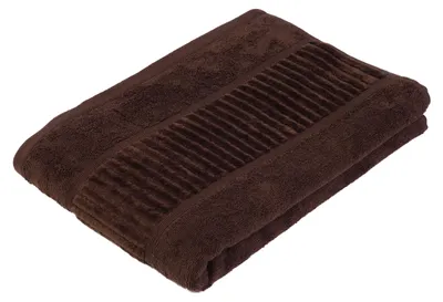 Produktbild von GÖZZE BIO Frottier Badetuch weiches hautfreundliches saugstarkes Badetuch aus Baumwolle Braun 100 x 150 cm