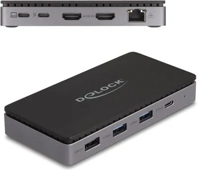 Immagine prodotto di DELOCK USB Type-C Dockingstation 4K - Dual HDMI 85W