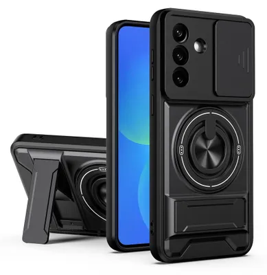 Immagine prodotto di Custodia per cellulare MagSafe con supporto ad anello per Samsung Galaxy A37 5G Protezione ibrida per fotocamera
