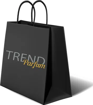 A black shopping bag with text on it.