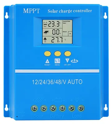 MPPT Solar-Laderegler 12V-48V, 100A, LCD, Aluminium