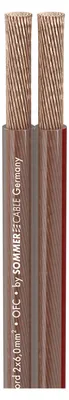 Produktbild von Lautsprecherkabel SC-Twincord; 1 x 2 x 6,00 mm²; PVC; 11,2 x 5,5 mm; transparent