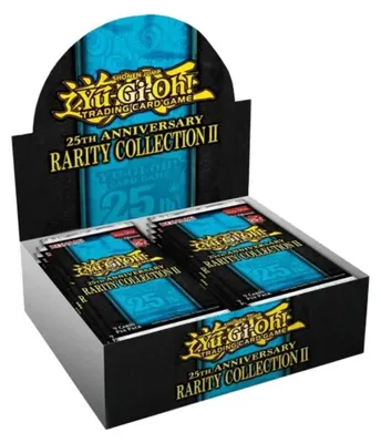 Produktbild von Yu-Gi-Oh! 25th Anniversary Rarity Collection II Display – Booster Box Sammler-Edition + Heartforcards Versandschutz