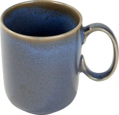 Produktbild von Lambert Bacoli Henkelbecher Stoneware mit Reaktivglasur, basalt H 11 cm, mit Henkel 12 cm, Ø 9 cm 21580