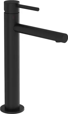 Immagine prodotto di Miscelatore alto nero opaco per lavabo con design rotondo | A4255736WTC
