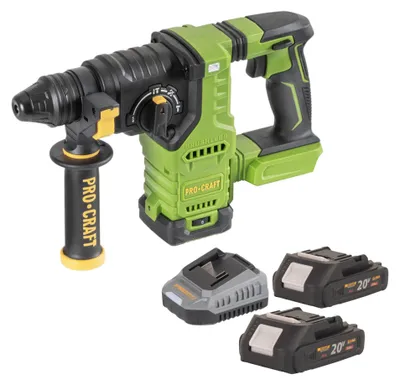 Immagine prodotto di Martello perforatore a batteria Procraft PHA30bb 20 V 2,8 J SDS plus Brushless + 2 batterie 2,0 Ah + caricabatterie
