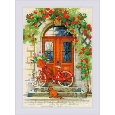Produktbild von Riolis Kreuzstich-Set "Italienische Tür", Zählmuster