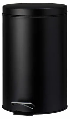 Produktbild von HOWHOMELY | Abfallsammler - Mülleimer - 12L - schwarz - Kosmetikeimer - mit Deckel - Praktisch
